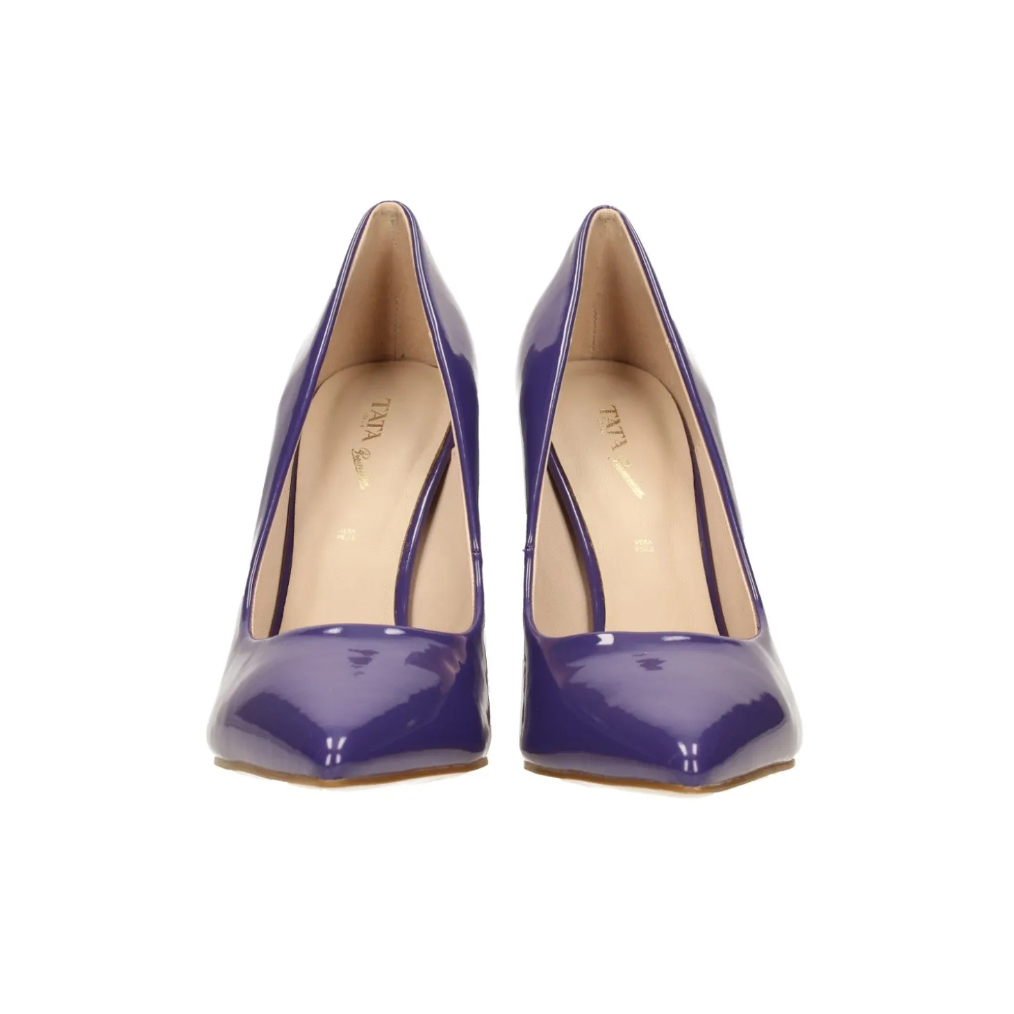 Pumps in vernice con tacco a stiletto alto 11cm