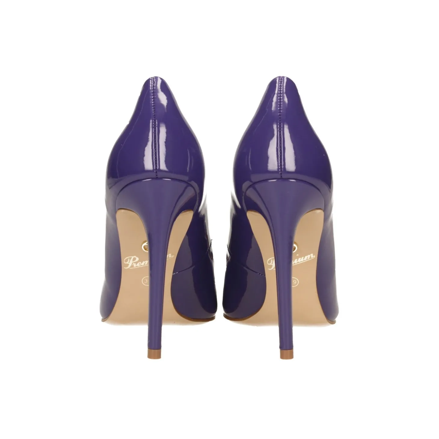 Pumps in vernice con tacco a stiletto alto 11cm