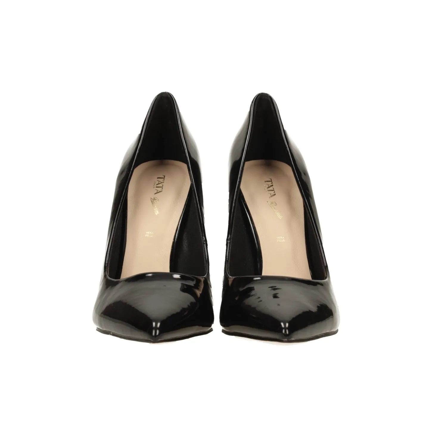 Pumps in vernice con tacco a stiletto alto 11cm