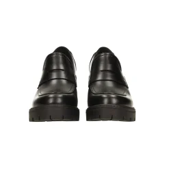 Pumps mocassino con tacco largo alto 7cm