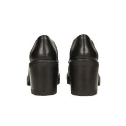 Pumps mocassino con tacco largo alto 7cm