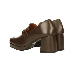 Pumps mocassino in vera pelle. Tacco alto 7cm