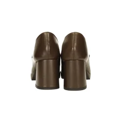Pumps mocassino in vera pelle. Tacco alto 7cm
