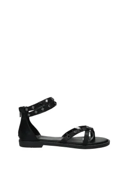 Sandali con borchie quadrate