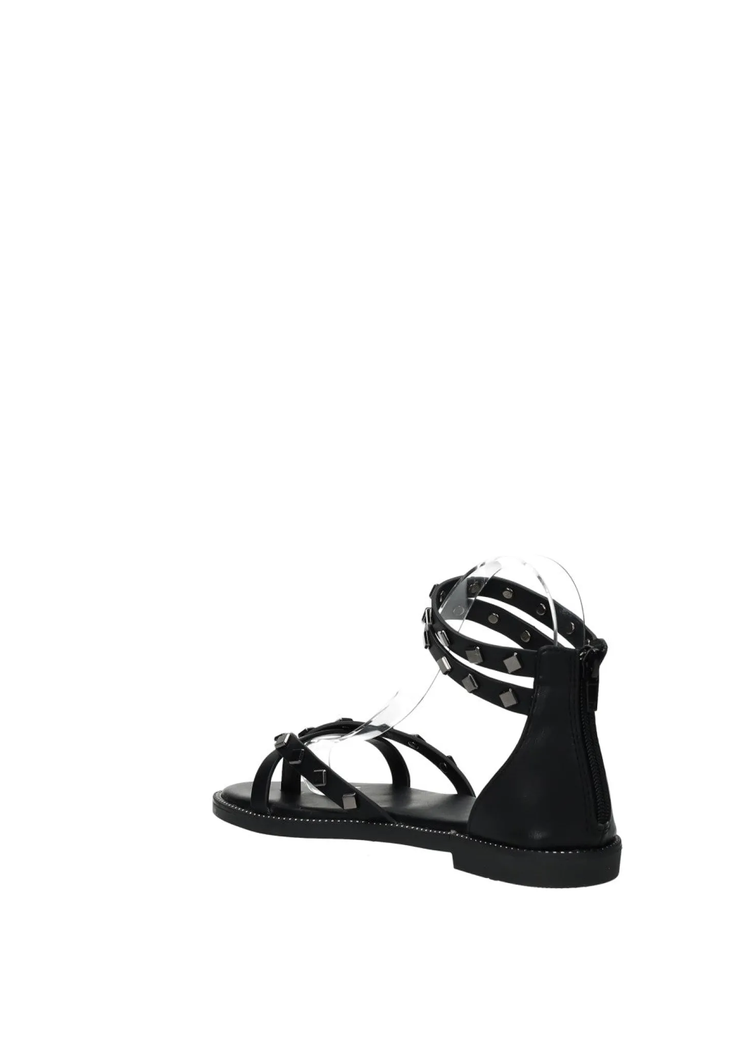 Sandali con borchie quadrate