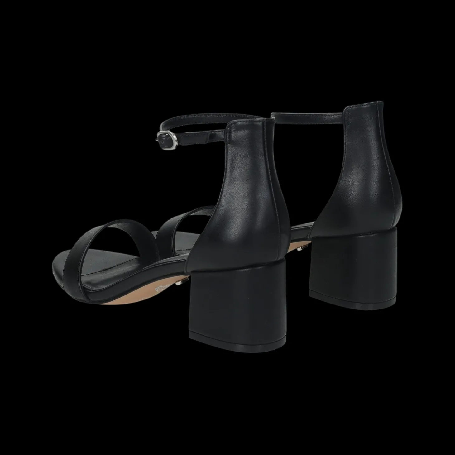 Sandali con cinturino alla caviglia.Tacco alto 5 cm