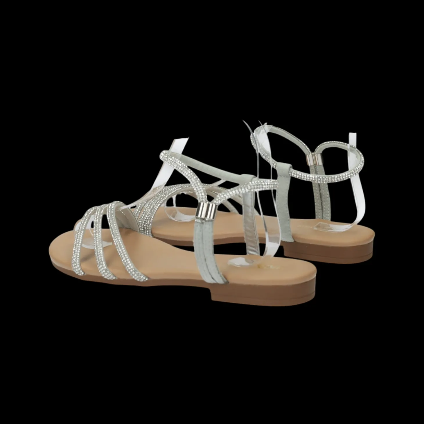 Sandali con dettaglio strass.