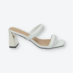 Sandali con doppia fascia.Tacco alto 6cm