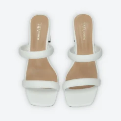 Sandali con doppia fascia.Tacco alto 6cm