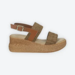 Sandali con doppia fascia. Made in Italy. Tacco alto 6cm