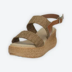 Sandali con doppia fascia. Made in Italy. Tacco alto 6cm