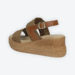 Sandali con doppia fascia. Made in Italy. Tacco alto 6cm