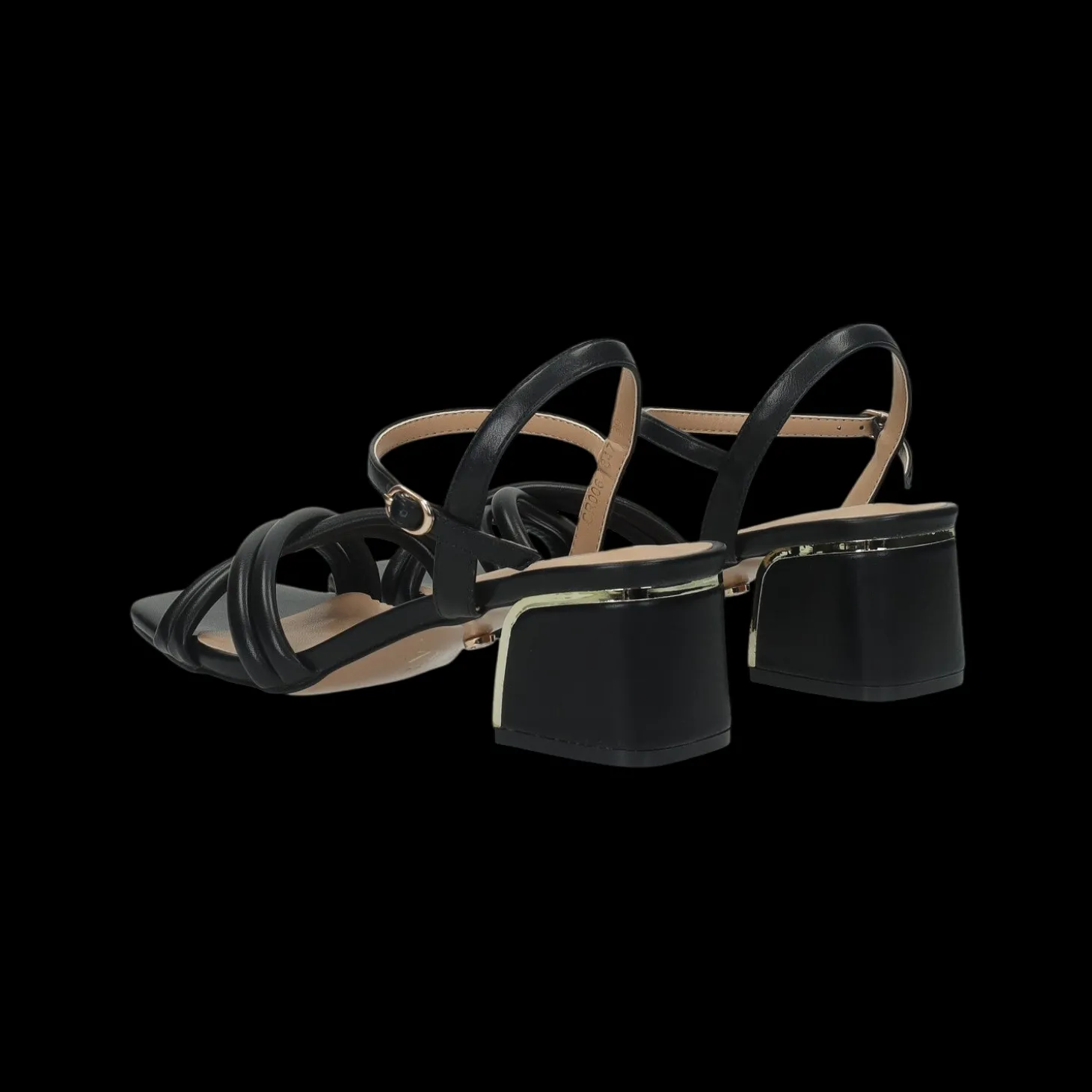 Sandali con fascia tubolare intrecciata. Tacco alto 6cm