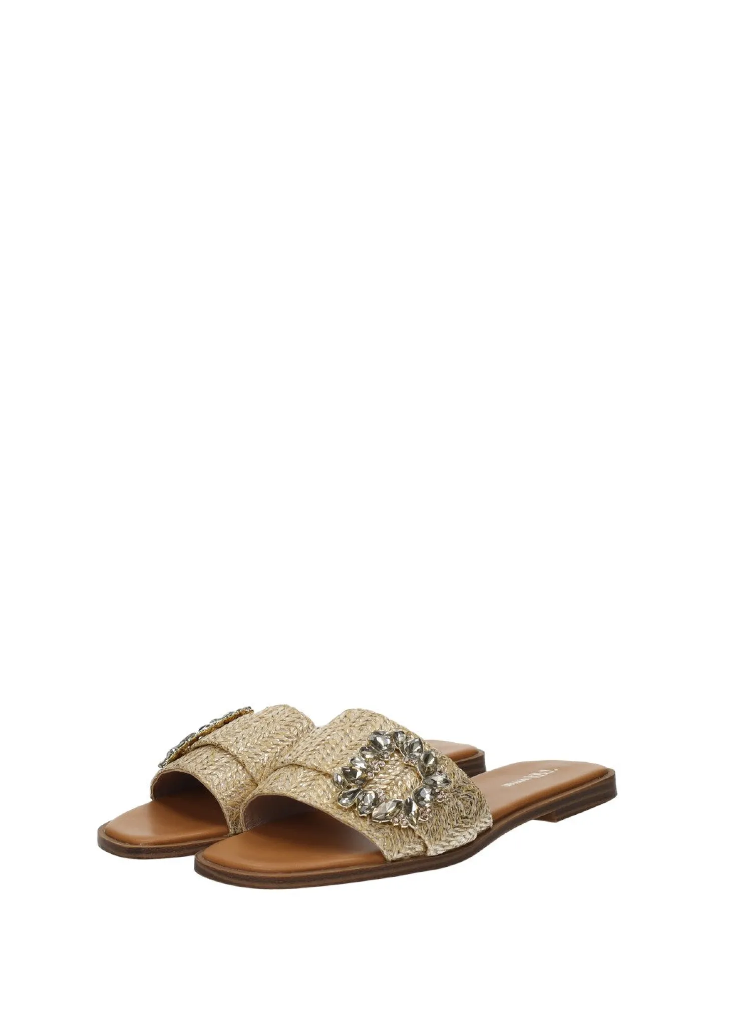 Sandali con fibbia gioiello