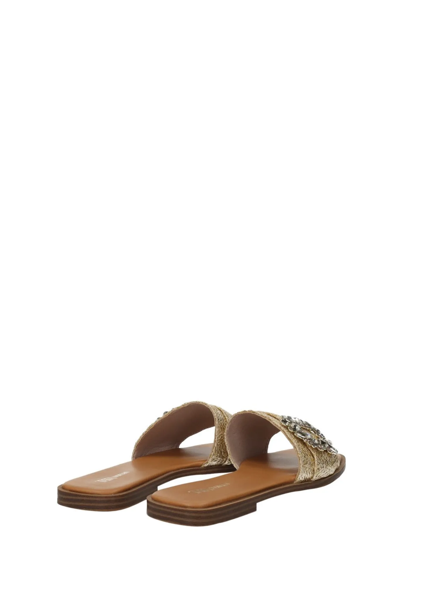 Sandali con fibbia gioiello