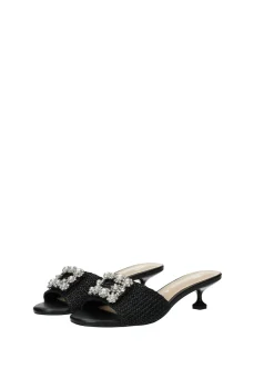 Sandali con fibbia gioiello