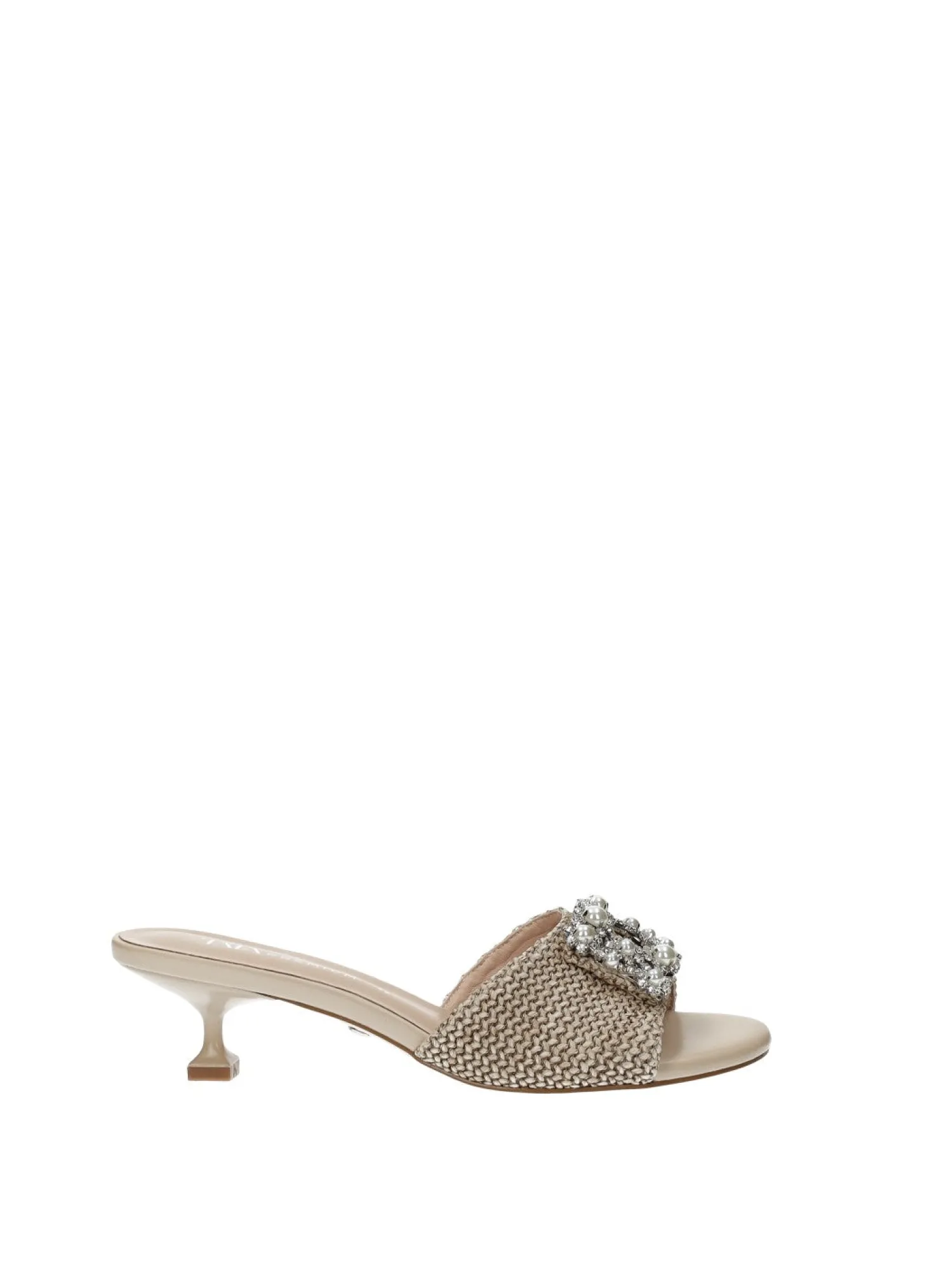 Sandali con fibbia gioiello