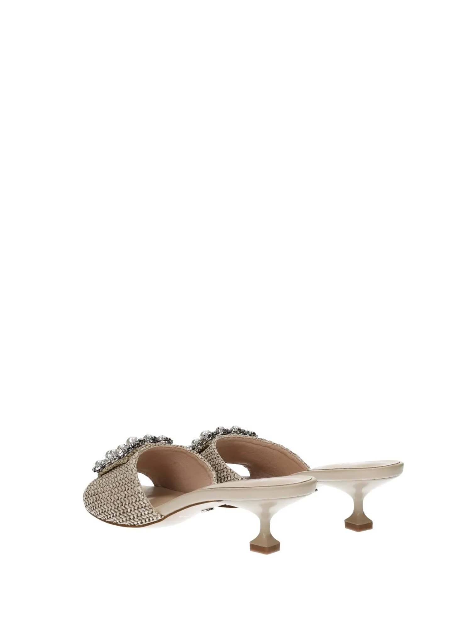 Sandali con fibbia gioiello