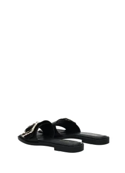 Sandali con fibbia quadrata