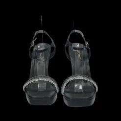 Sandali con listini in strass.Tacco alto 10cm