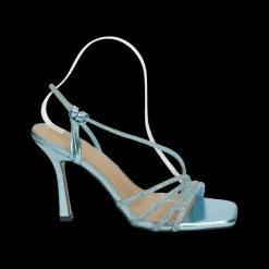 Sandali con listini in strass.Tacco alto 10cm