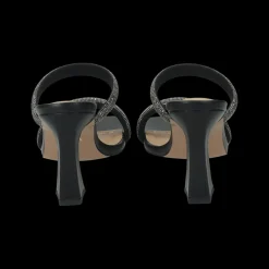 Sandali con listini in strass. Tacco alto 9cm