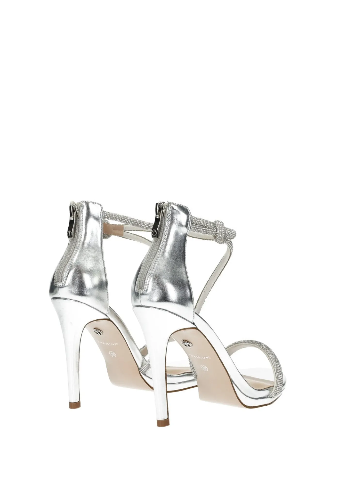 Sandali con listini strass