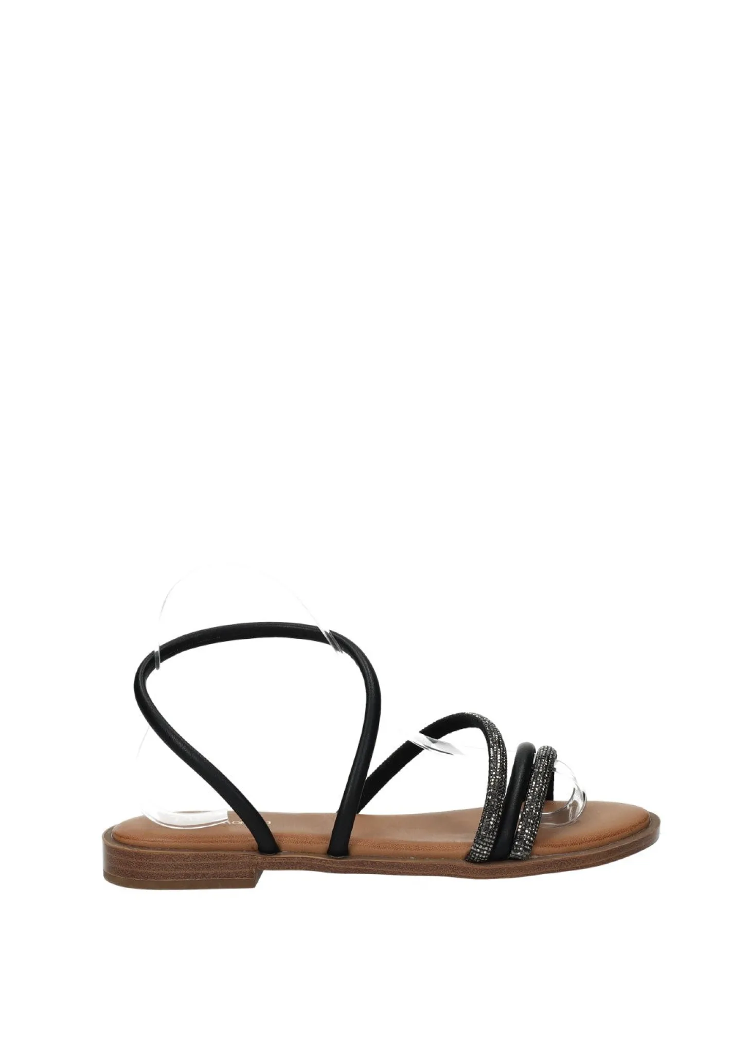 Sandali con listini strass