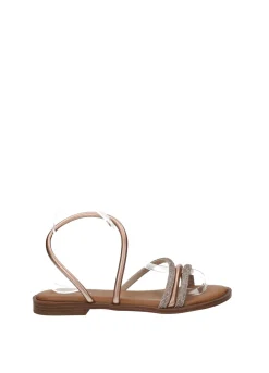 Sandali con listini strass