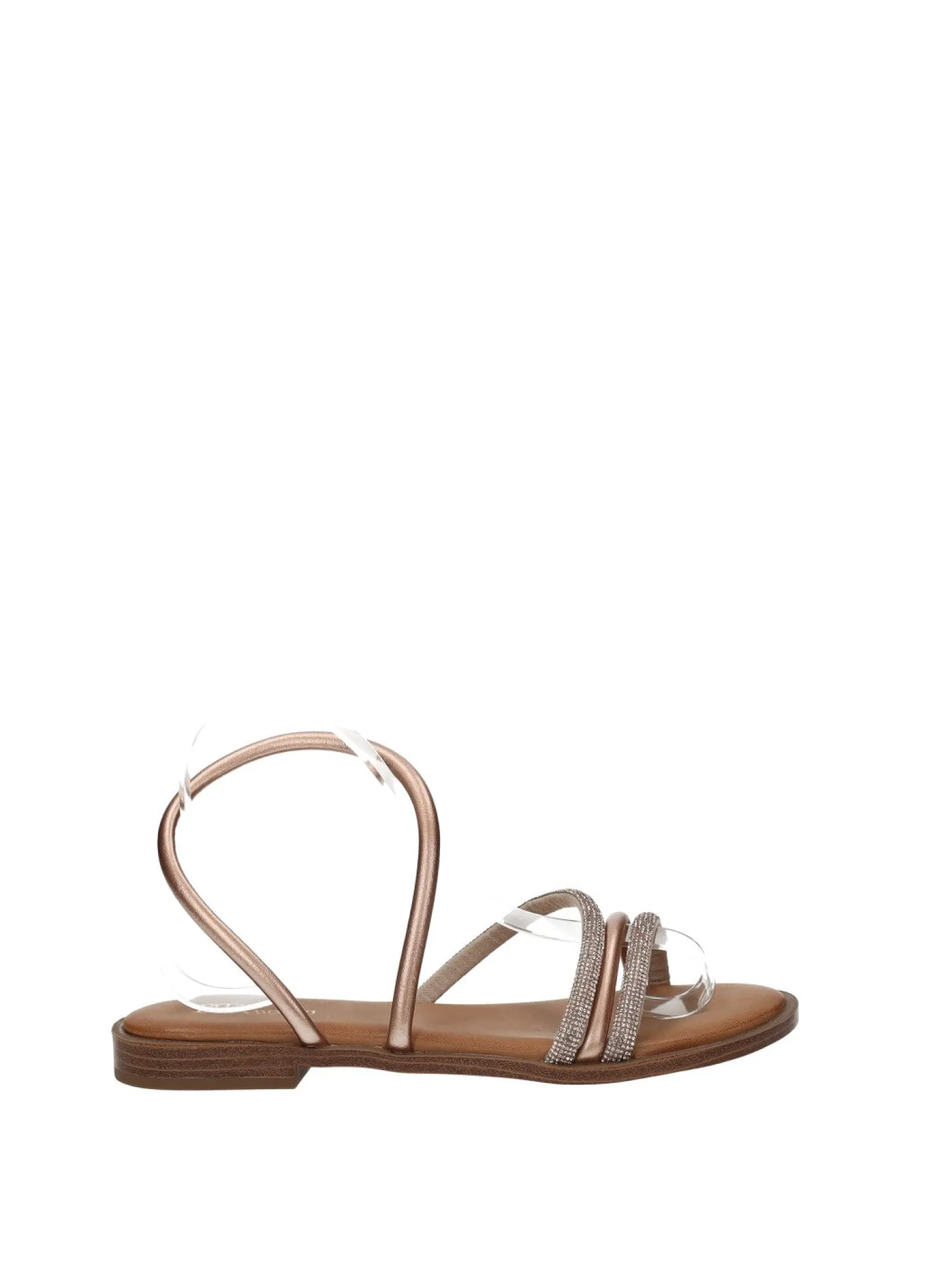 Sandali con listini strass