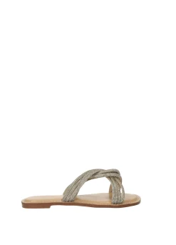 Sandali con listini strass