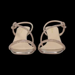 Sandali con strass.Tacco alto 6cm