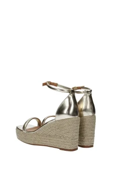 Sandali con zeppa in corda