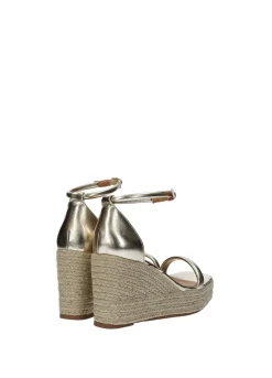 Sandali con zeppa in corda