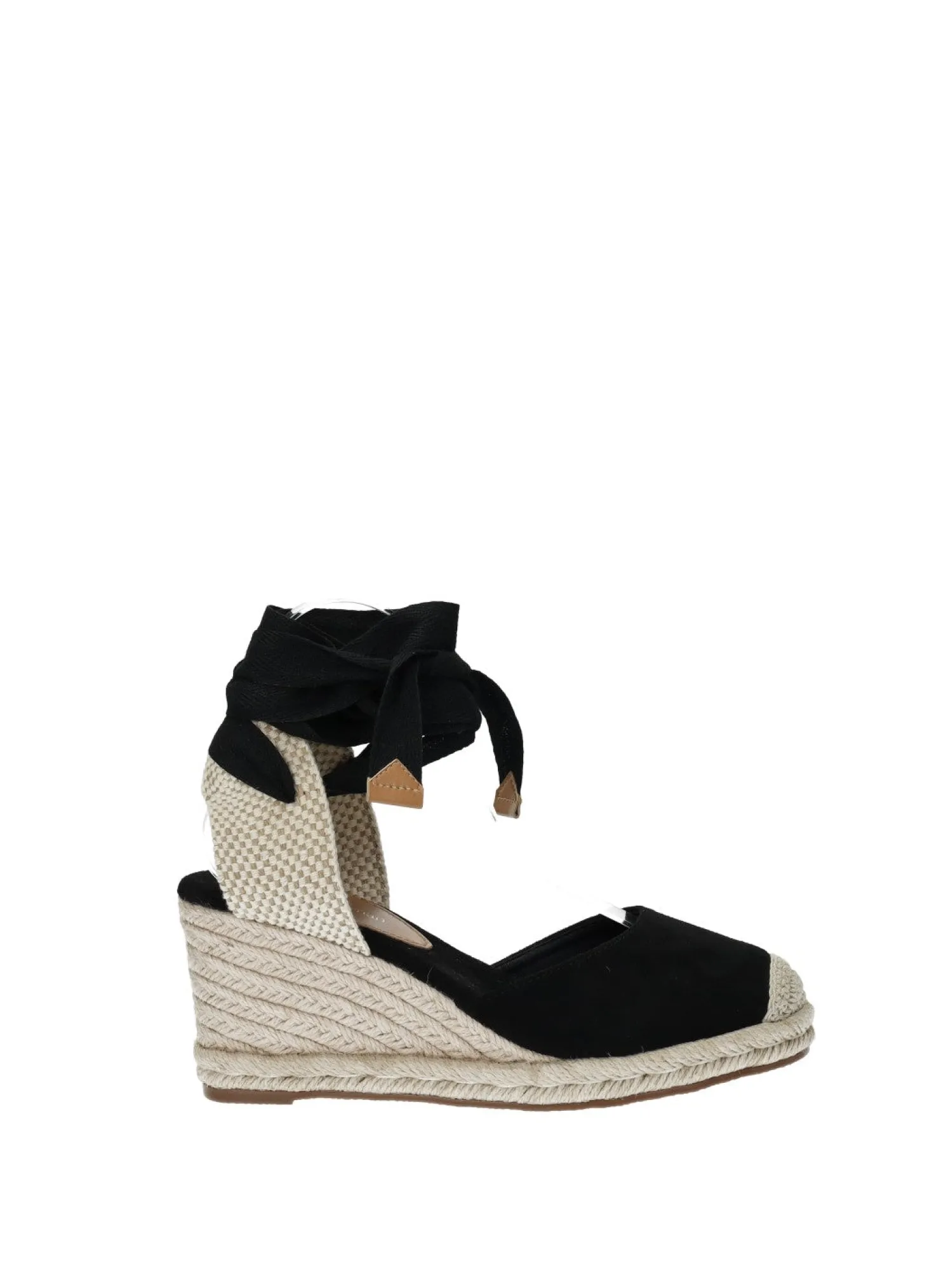 Sandali con zeppa in corda