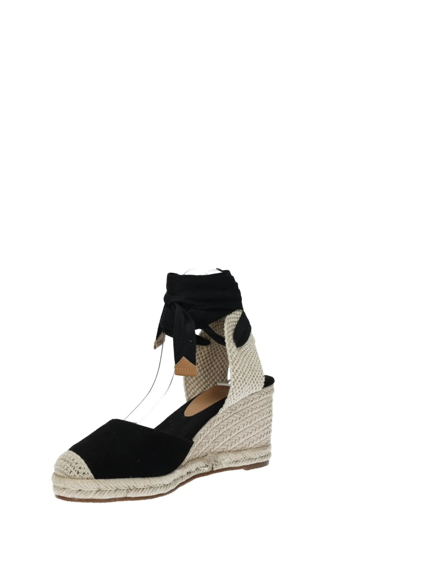 Sandali con zeppa in corda