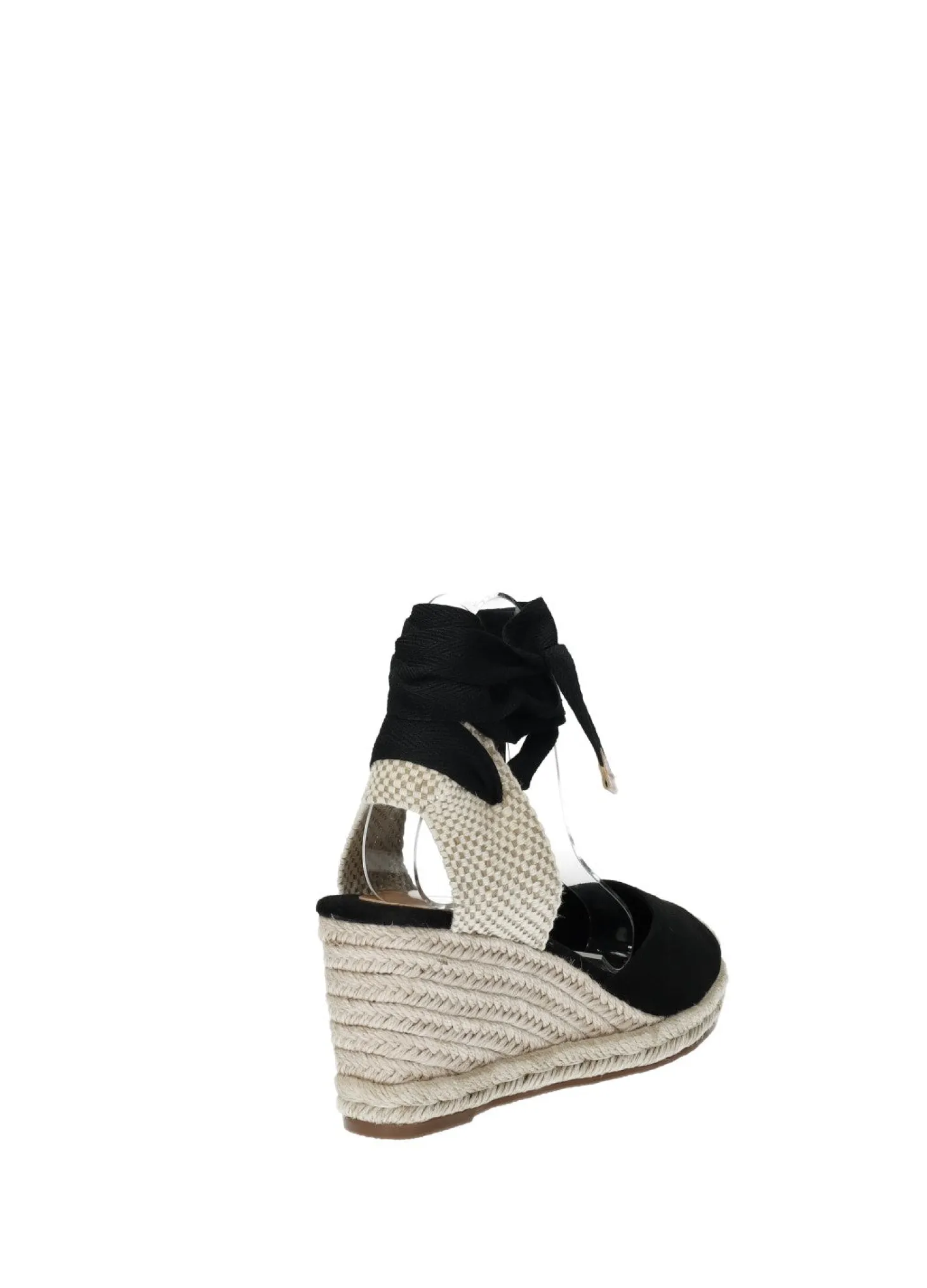 Sandali con zeppa in corda