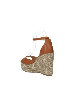 Sandali con zeppa in corda