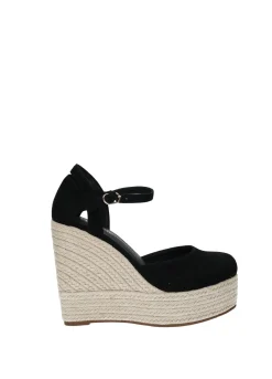 Sandali con zeppa in corda