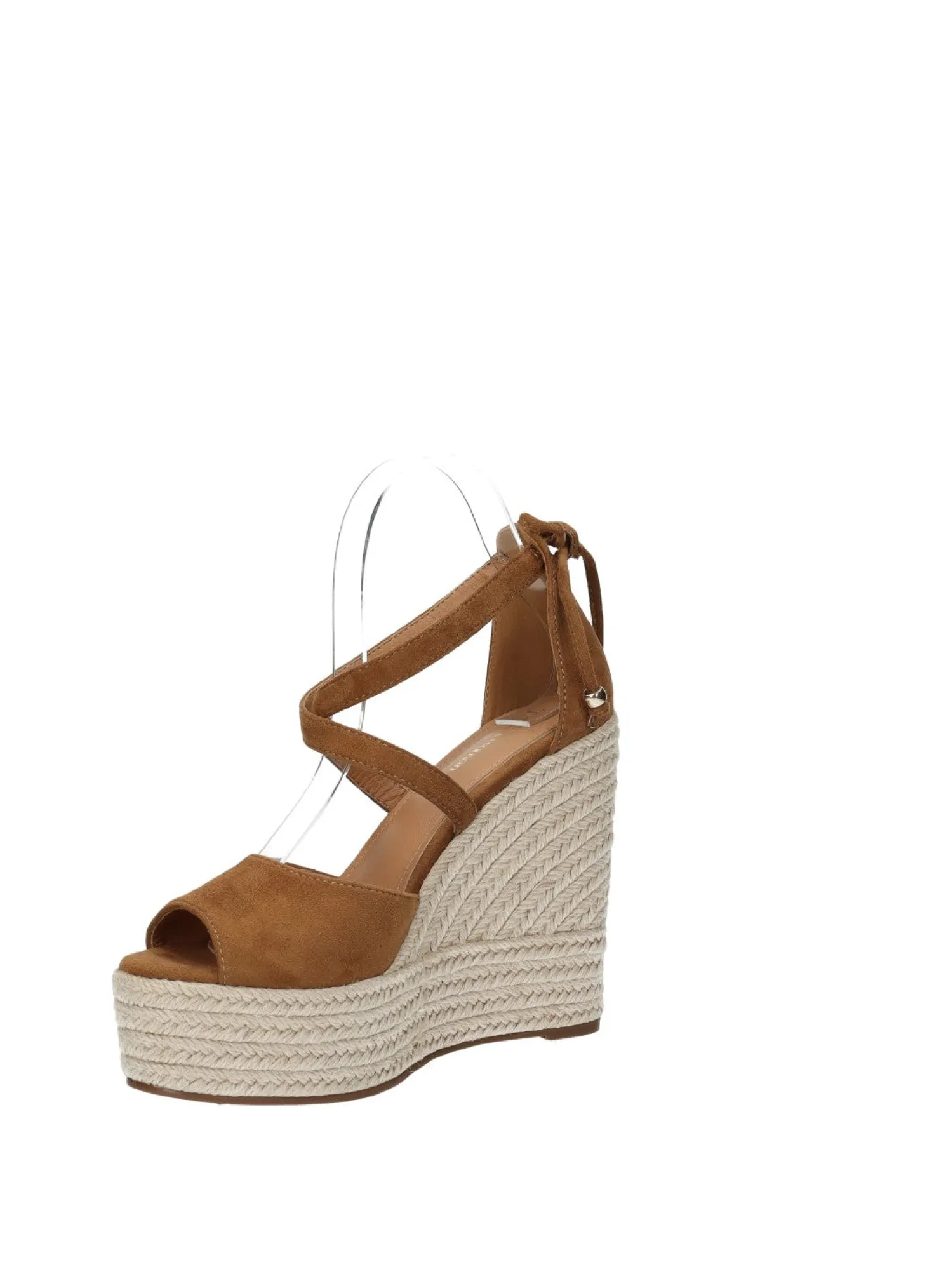 Sandali con zeppa in corda