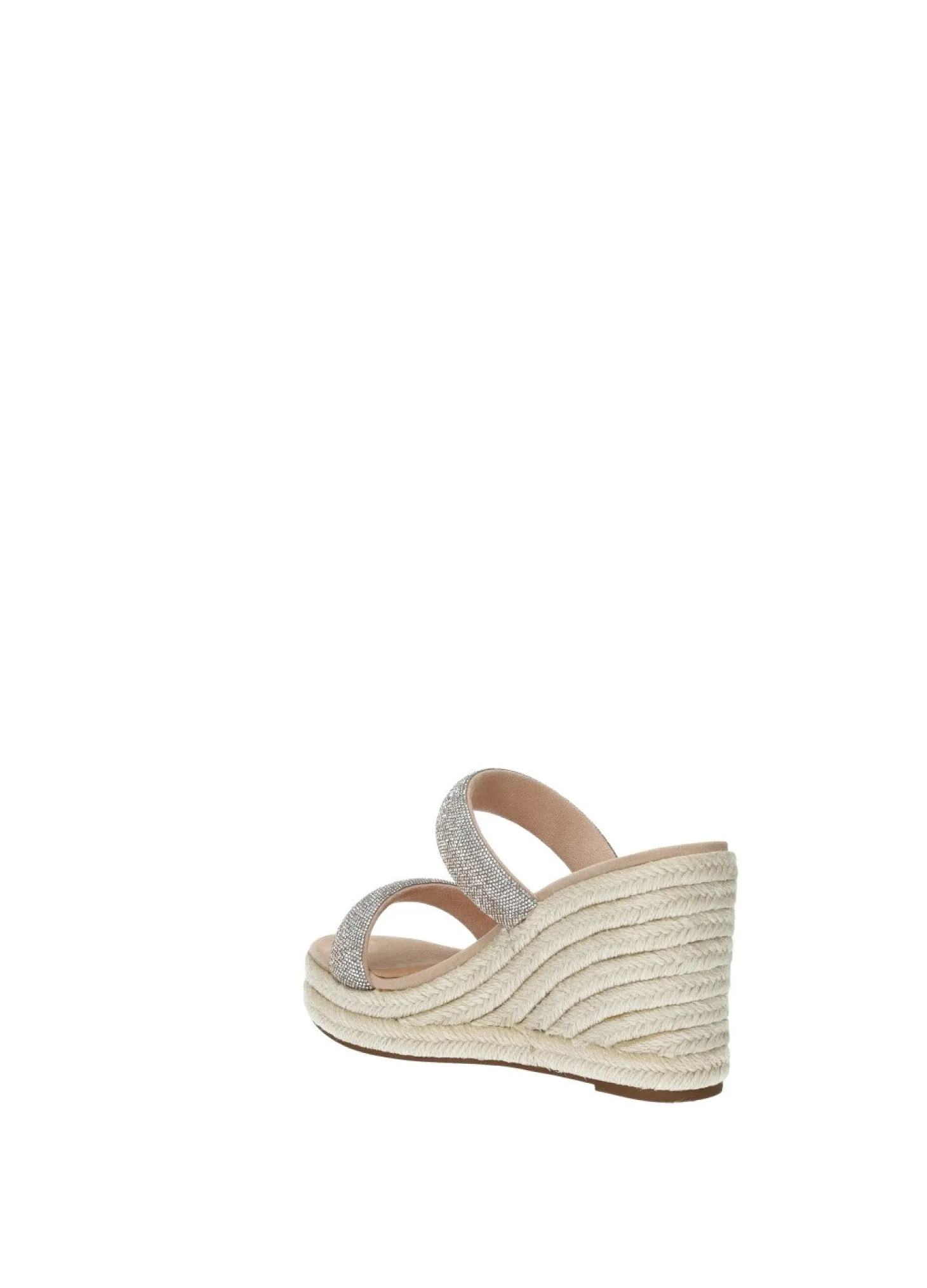 Sandali con zeppa in corda