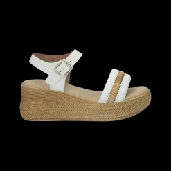 Sandali con zeppa. Made in Italy. Tacco alto 6cm