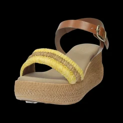 Sandali con zeppa. Made in Italy. Tacco alto 6cm