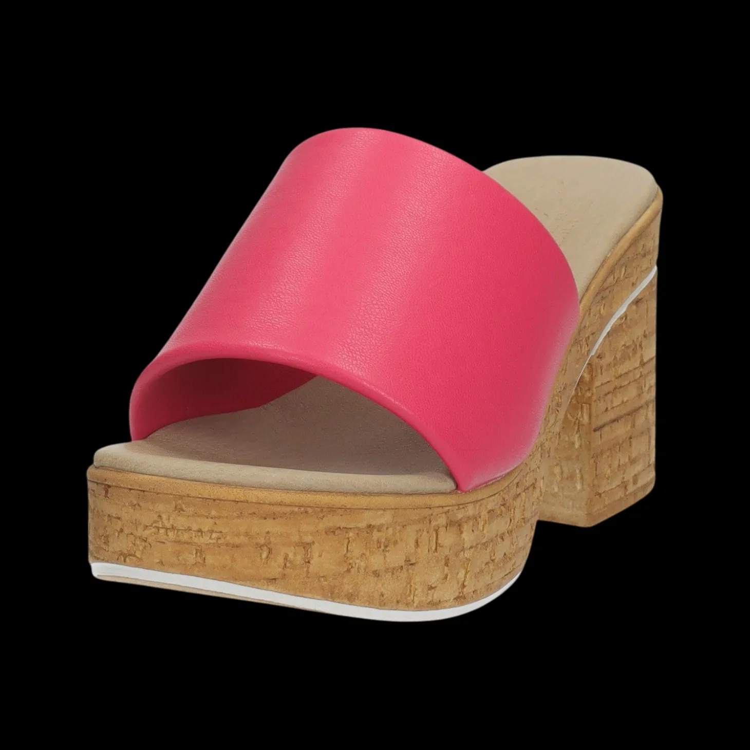 Sandali con zeppa.Tacco alto 10cm . Made in Italy