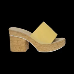 Sandali con zeppa.Tacco alto 10cm . Made in Italy