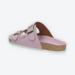 Sandali flat con doppia fibbia. Made in Italy