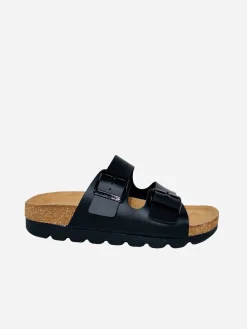 Sandali flat con doppia fibbia