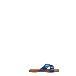 Sandali flat con listini in strass