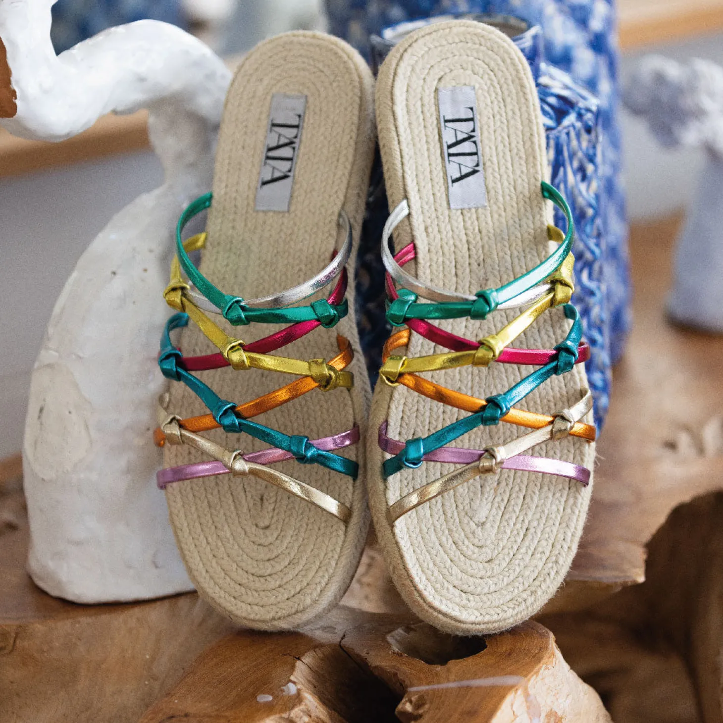 Sandali flat in corda