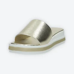 Sandali flat. Made in Italy.Tacco alto 4cm